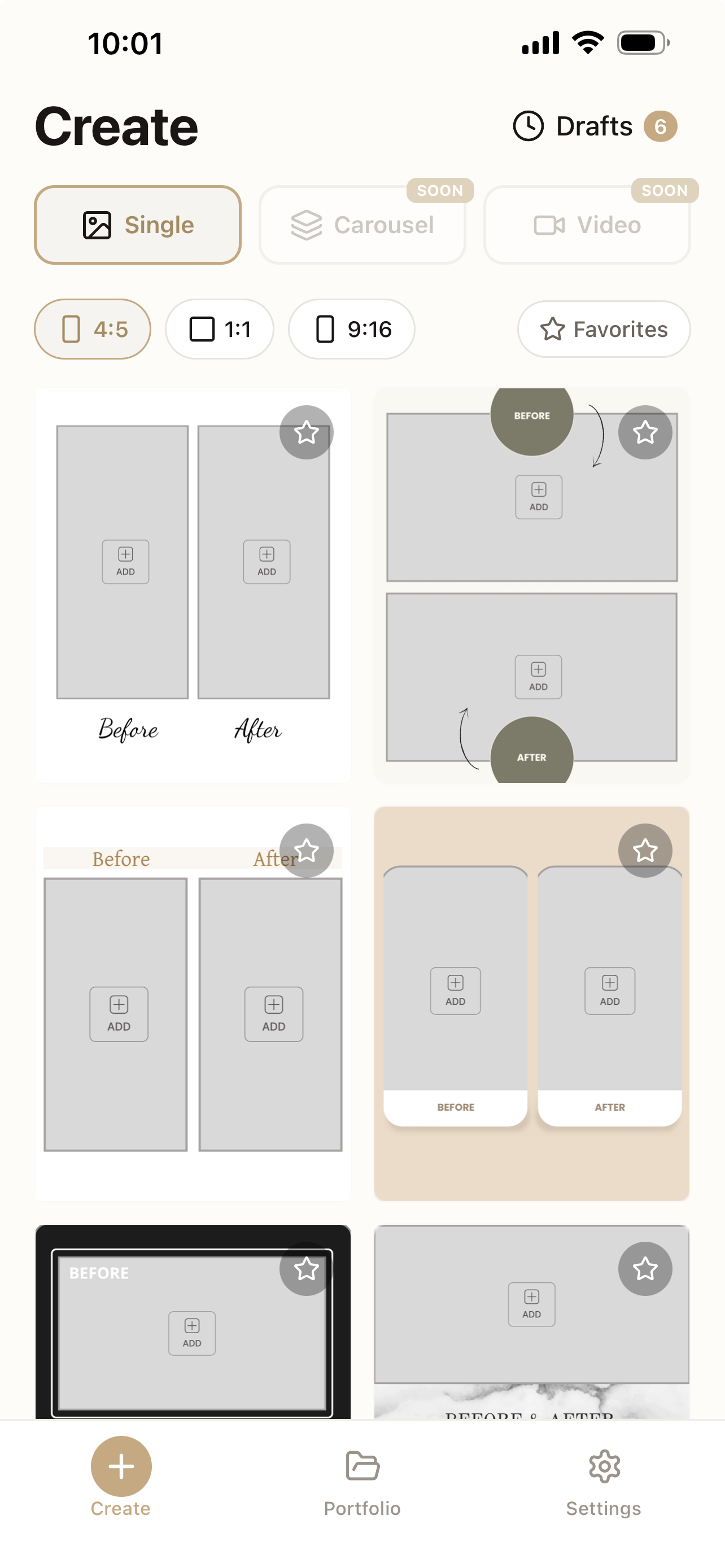 Resulta App - Create Screen